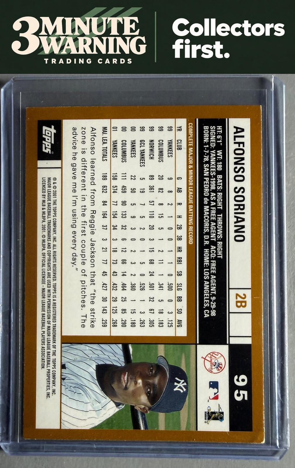 2002 Topps #95 Alfonso Soriano