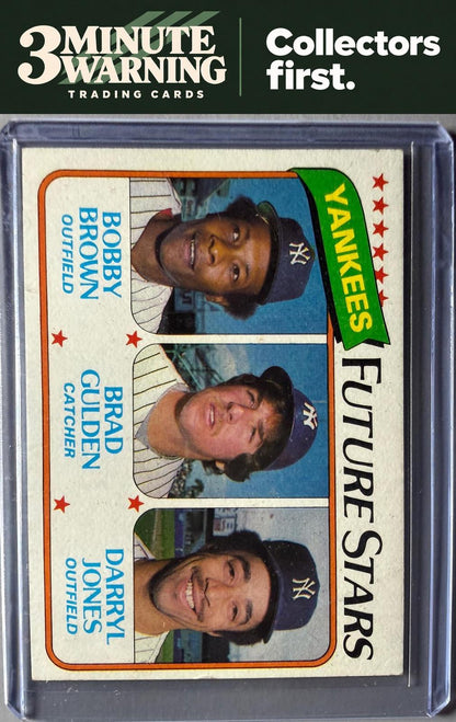 1980 Topps #670 Yankees Future Stars (Bobby Brown / Brad Gulden / Darryl Jones)