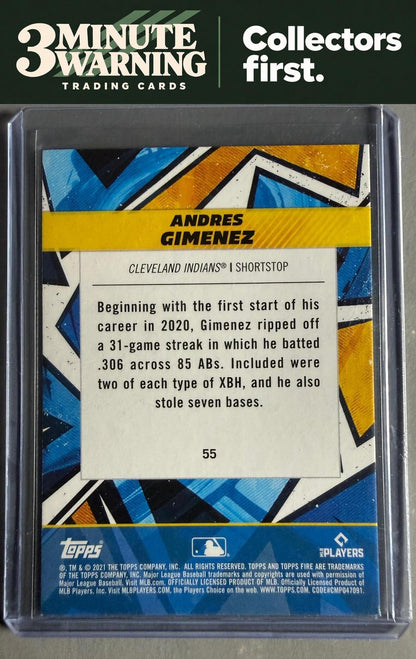 2021 Topps Fire #55 Andres Gimenez