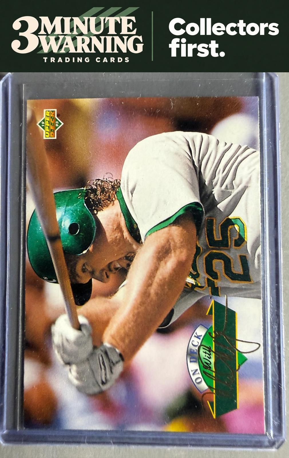 1993 Upper Deck #D18 Mark McGwire On Deck