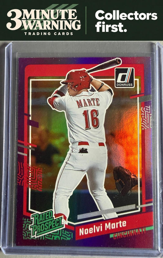 2023 Donruss #88 Noelvi Marte Holo Purple