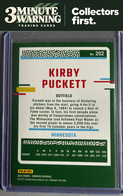 2023 Donruss #202 Kirby Puckett Holo Purple