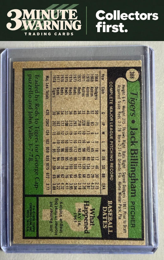 1979 Topps #388 Jack Billingham