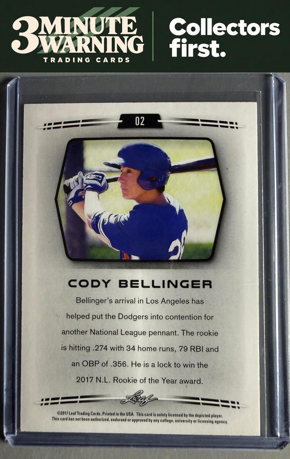 2017 Leaf Retail Exclusive #02 Cody Bellinger