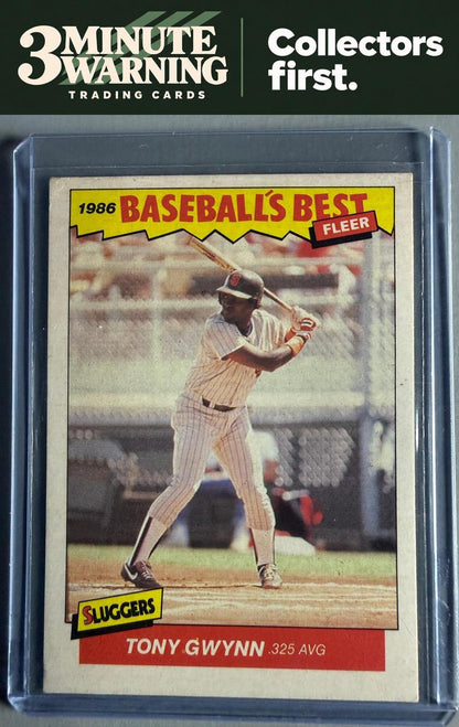 1986 Fleer Baseball's Best Sluggers vs. Pitchers #15 Tony Gwynn
