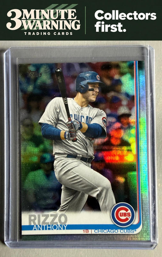2019 Topps #596 Anthony Rizzo Rainbow Foil