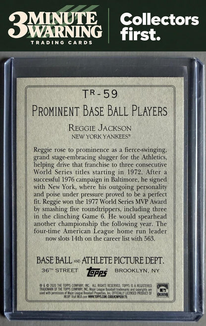 2020 Topps #TR-59 Reggie Jackson Turkey Red 2020 (Series 2)