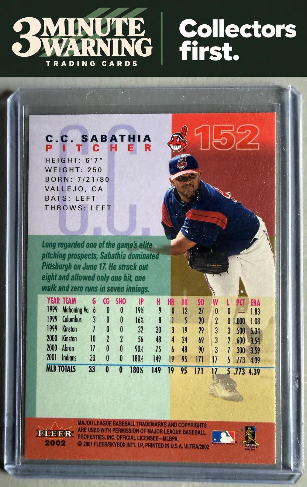 2002 Ultra #152 C.C. Sabathia