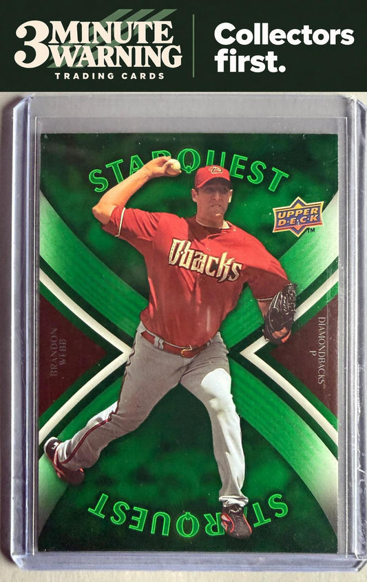 2008 Upper Deck First Edition #SQ-28 Brandon Webb StarQuest Green Common