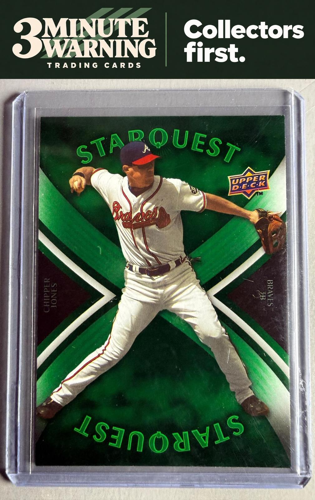 2008 Upper Deck First Edition #SQ-10 Chipper Jones StarQuest Green Common