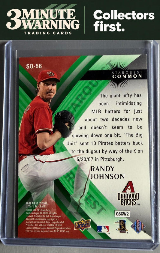 2008 Upper Deck First Edition #SQ-56 Randy Johnson StarQuest Green Common