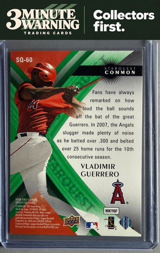 2008 Upper Deck First Edition #SQ-60 Vladimir Guerrero StarQuest Green Common
