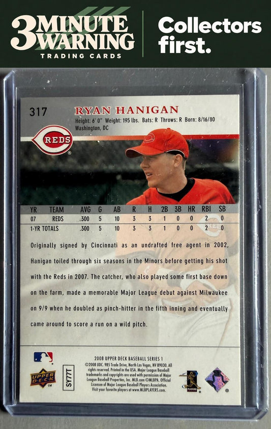 2008 Upper Deck #317 Ryan Hanigan