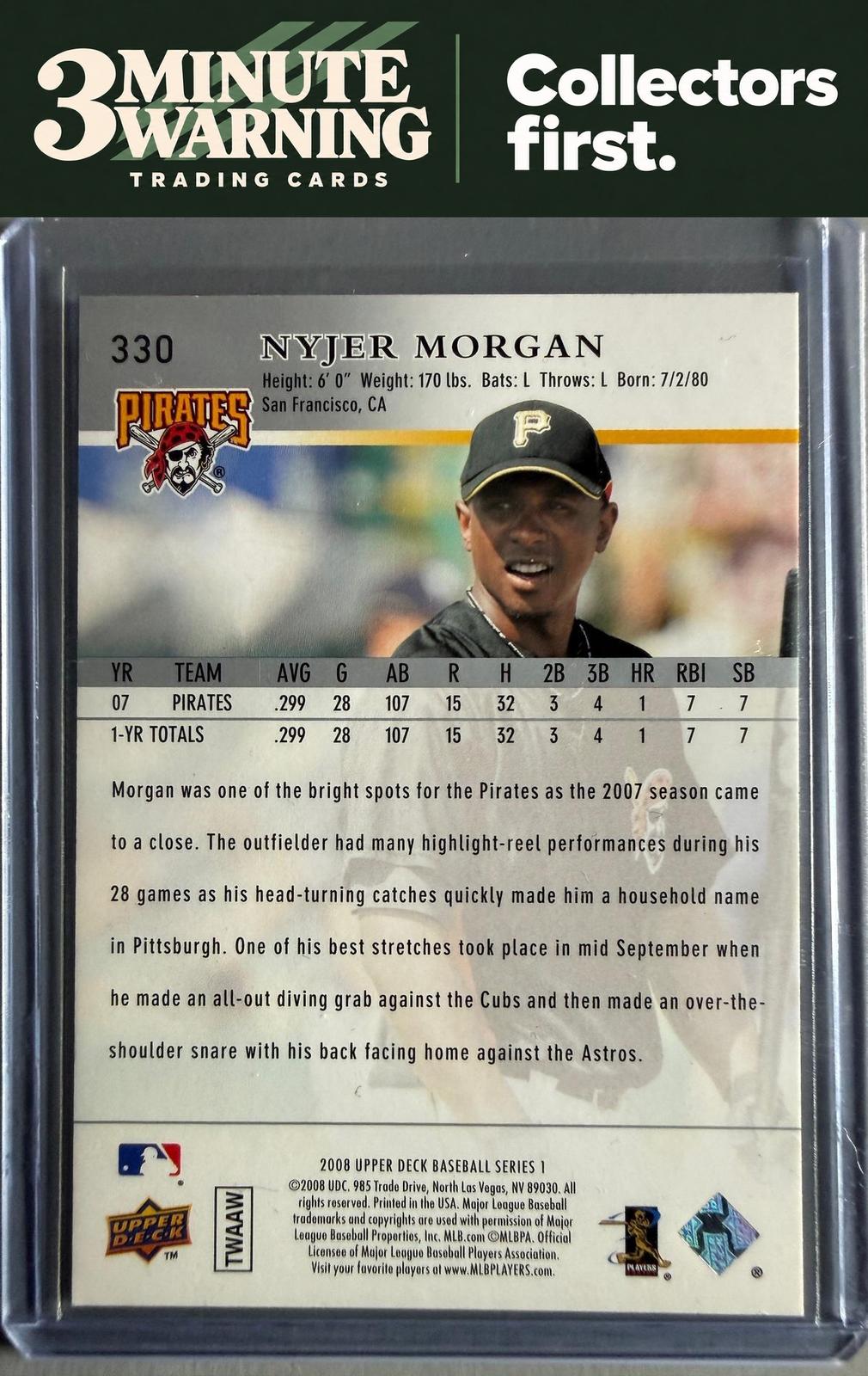 2008 Upper Deck #330 Nyjer Morgan