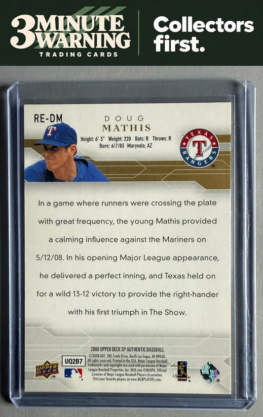 2008 SP Authentic #RE-DM Doug Mathis Rookie Exclusives