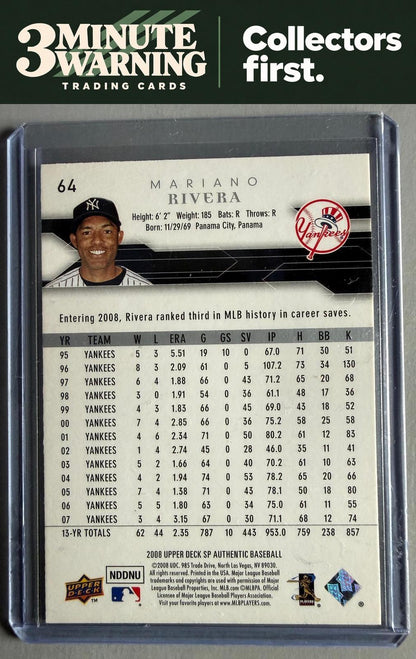 2008 SP Authentic #64 Mariano Rivera