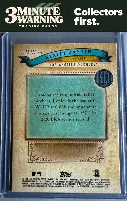 2019 Topps Gypsy Queen #286 Kenley Jansen Green