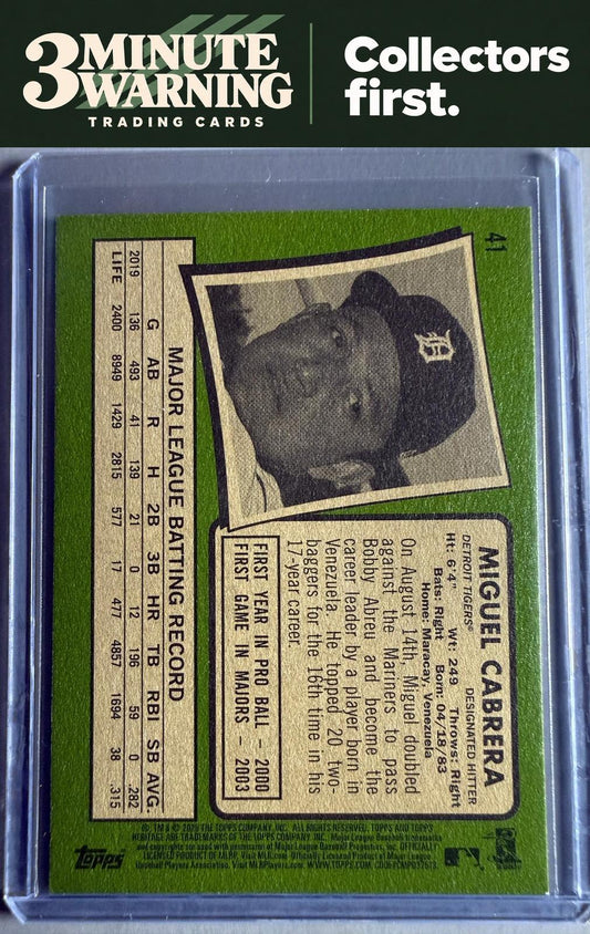 2020 Topps Heritage #41 Miguel Cabrera