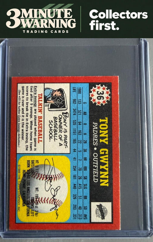 1989 Topps Minis #36 Tony Gwynn