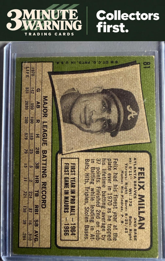 1971 Topps #81 Felix Millan