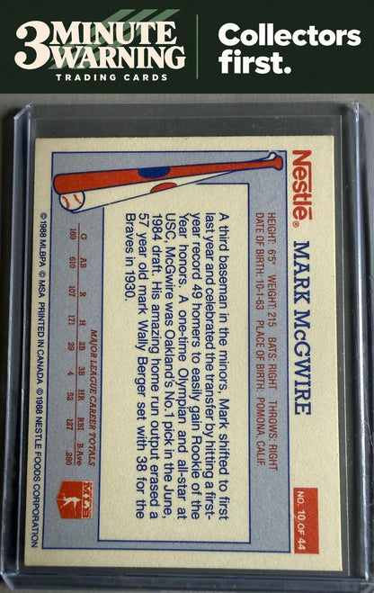 1988 Nestle Dream Team #10 Mark McGwire