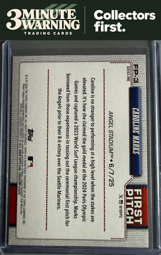 2026 Topps #FP-3 Caroline Marks First Pitch