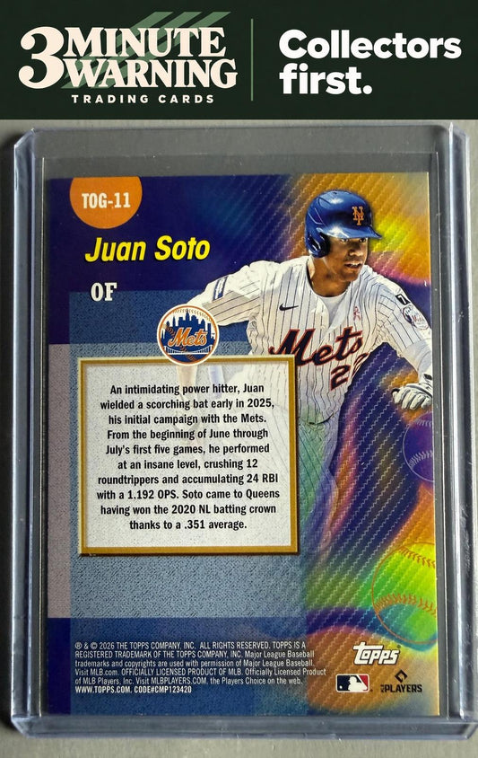 2026 Topps #TOG-11 Juan Soto Titans of the Game
