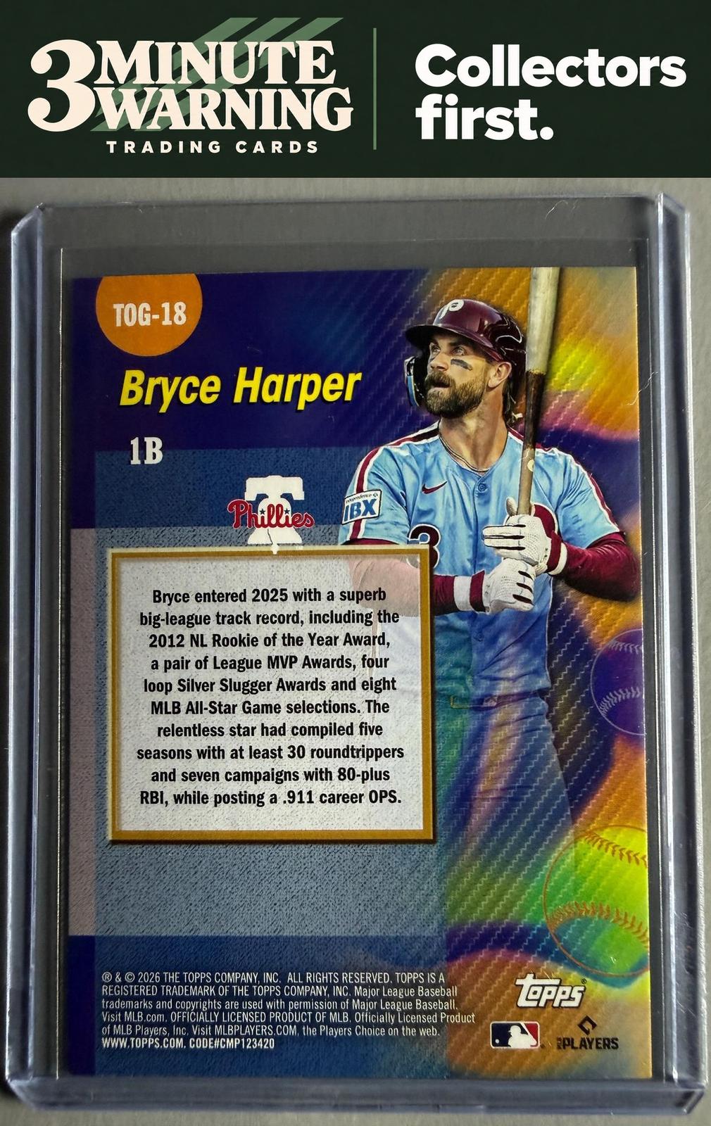 2026 Topps #TOG-18 Bryce Harper Titans of the Game