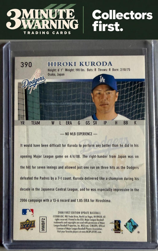 2008 Upper Deck First Edition #390 Hiroki Kuroda