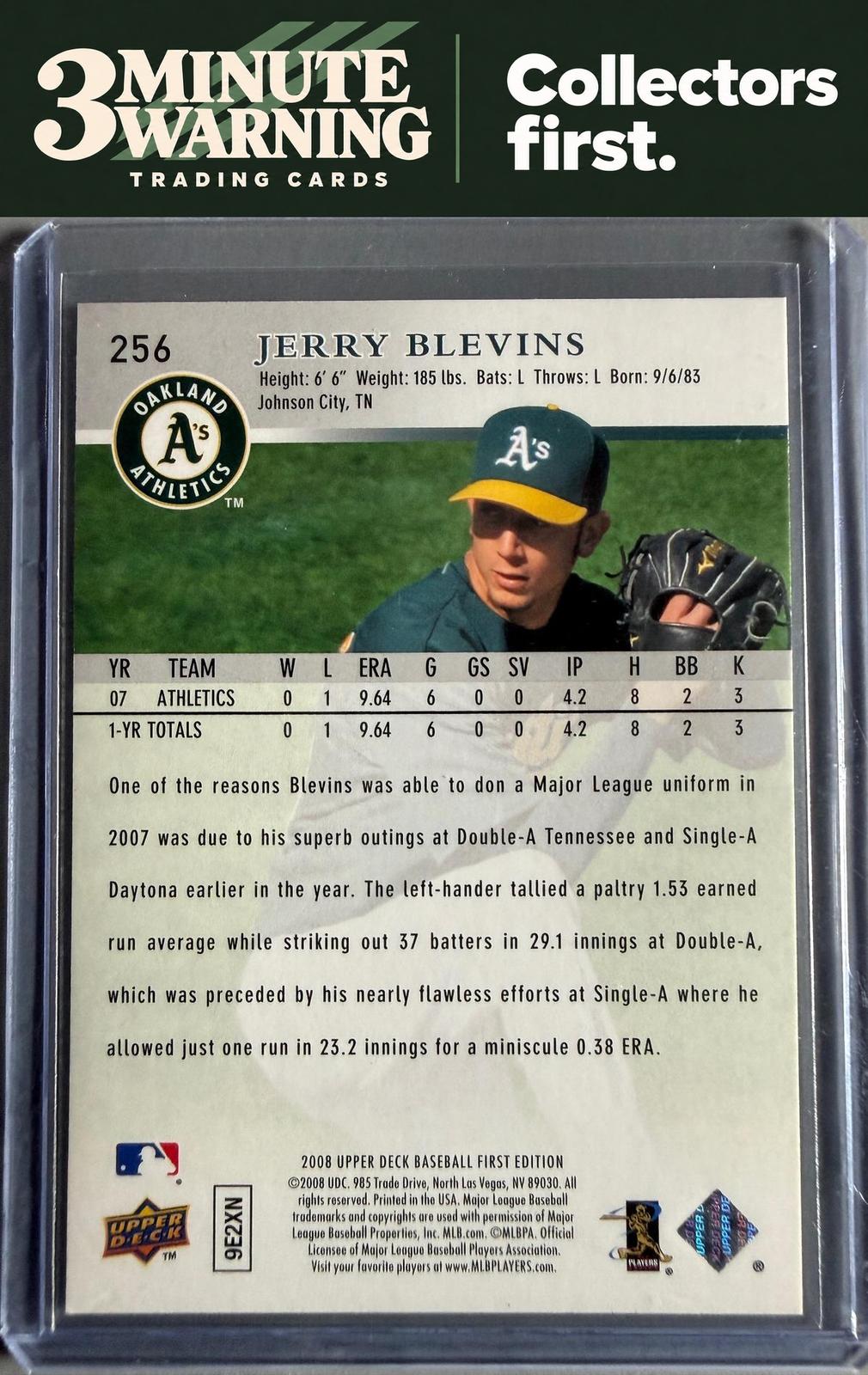 2008 Upper Deck First Edition #256 Jerry Blevins