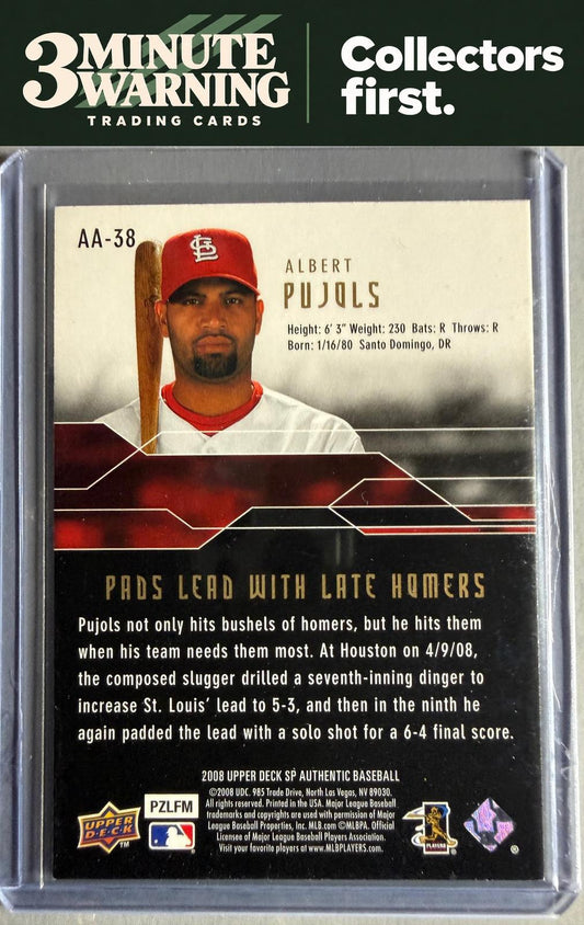 2008 SP Authentic #AA-38 Albert Pujols Authentic Achievements
