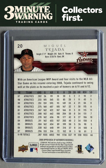 2008 SP Authentic #20 Miguel Tejada