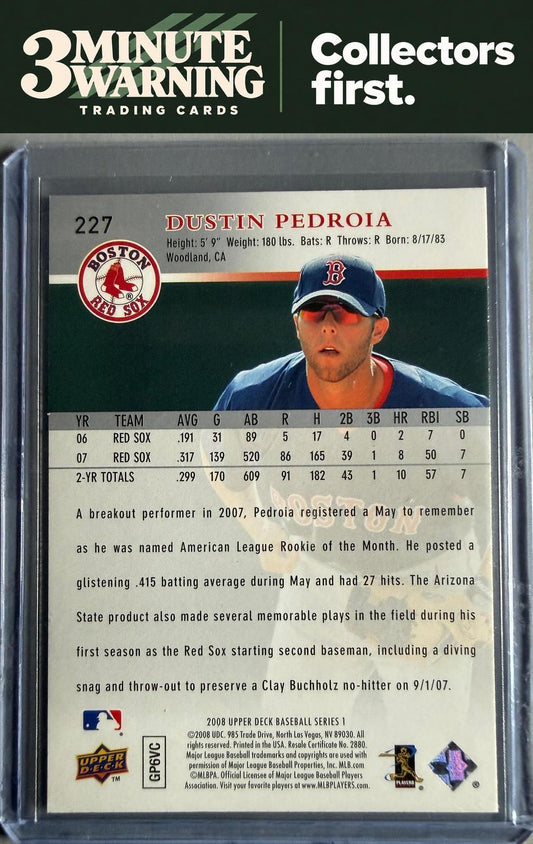 2008 Upper Deck #227 Dustin Pedroia