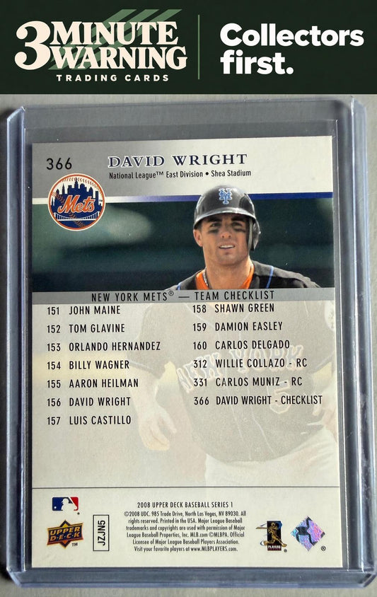 2008 Upper Deck #366 David Wright