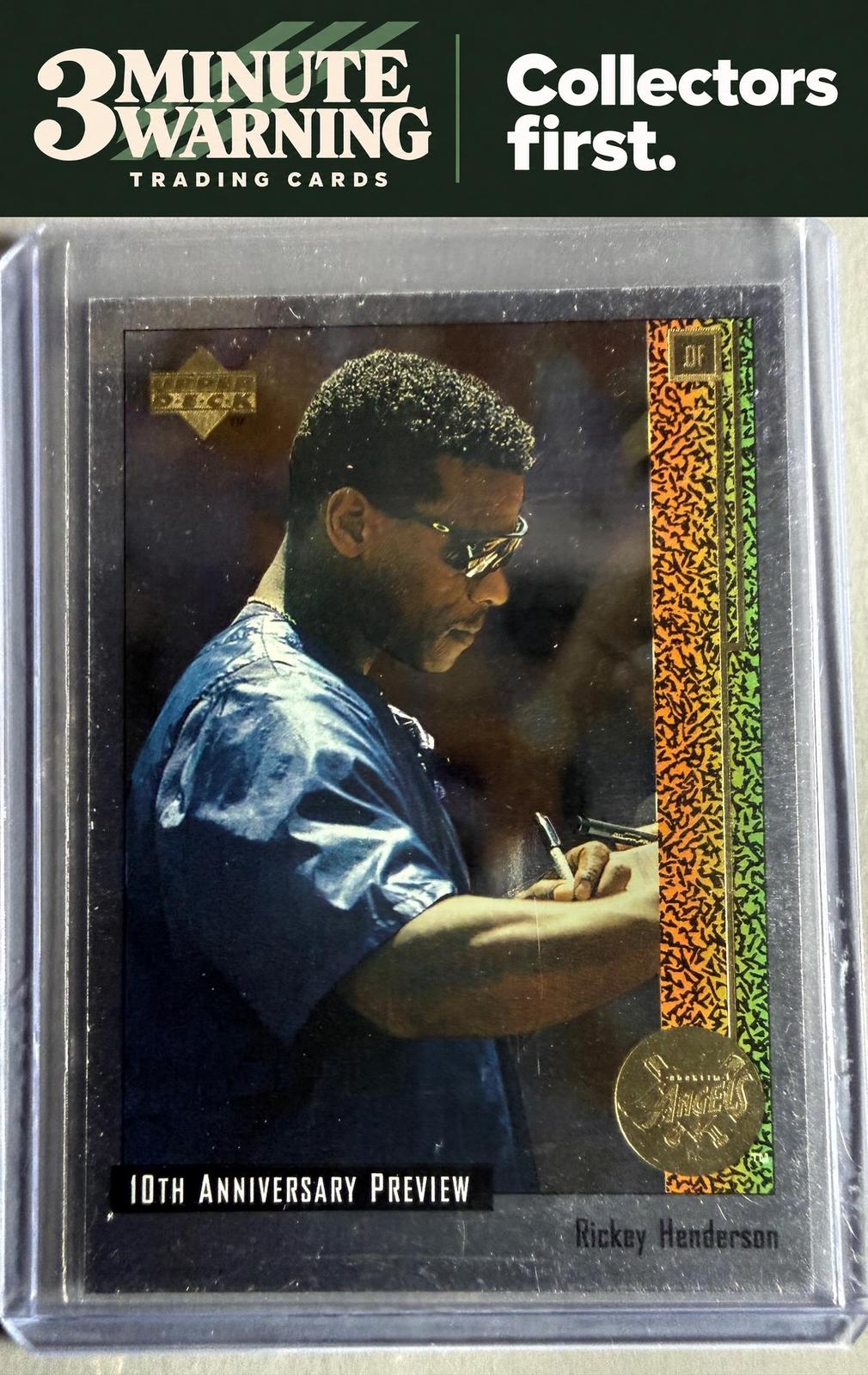 1998 Upper Deck #54 Rickey Henderson 10th Anniversary Preview