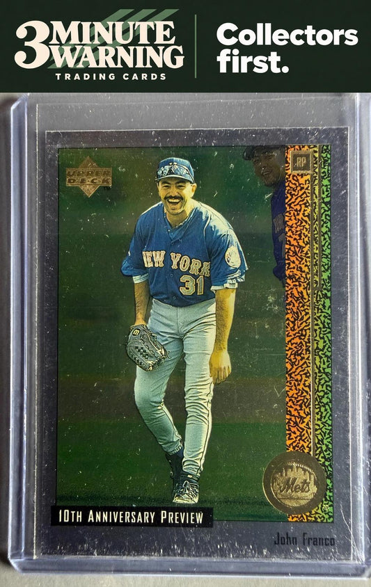 1998 Upper Deck #12 John Franco 10th Anniversary Preview Edition Retail