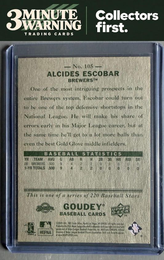 2009 Upper Deck Goudey #105 Alcides Escobar