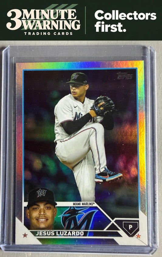 2023 Topps #563 Jesús Luzardo Rainbow Foil