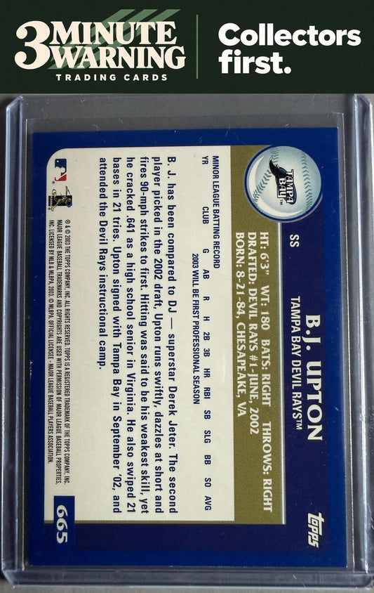 2003 Topps #665 B.J. Upton