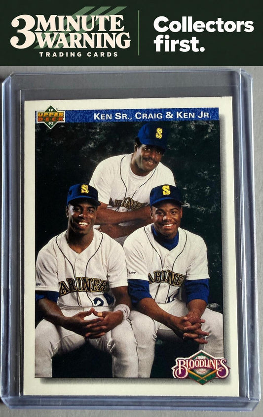 1992 Upper Deck #85 Ken Sr., Craig &amp; Ken Jr.