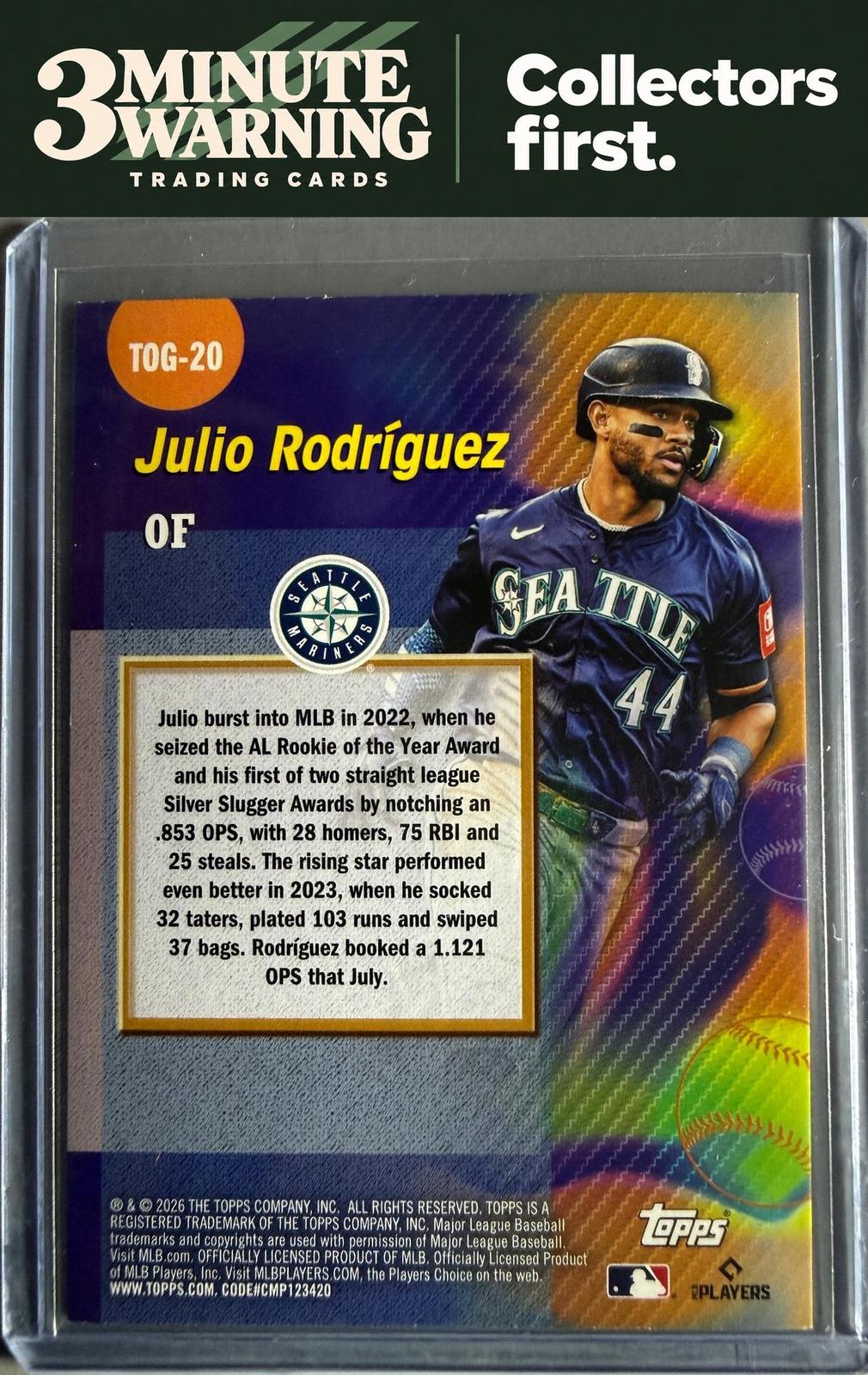2026 Topps #TOG-20 Julio Rodríguez Titans of the Game