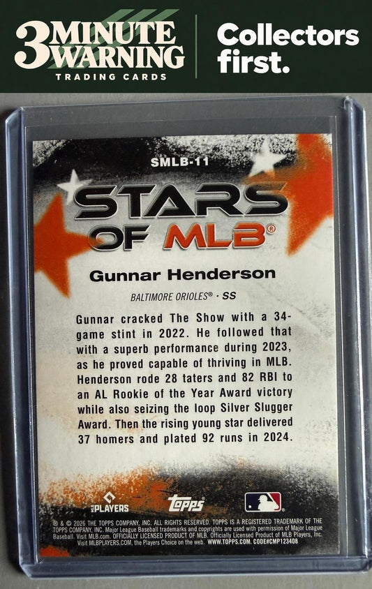 2026 Topps #SMLB-11 Gunnar Henderson Stars of MLB