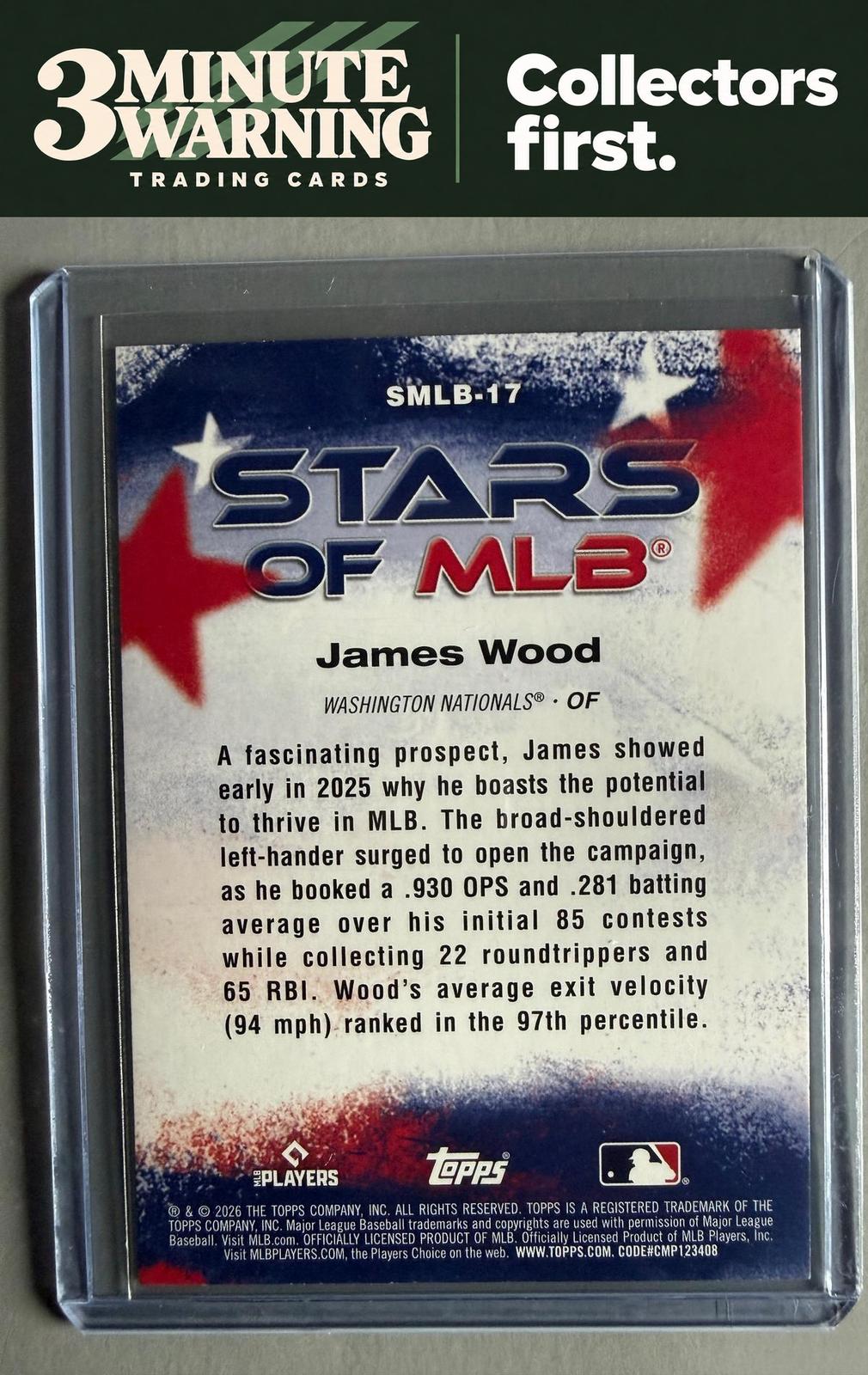 2026 Topps #SMLB-17 James Wood Stars of MLB