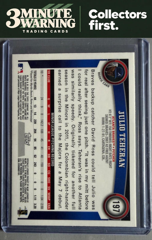 2011 Topps Chrome #197 Julio Teheran