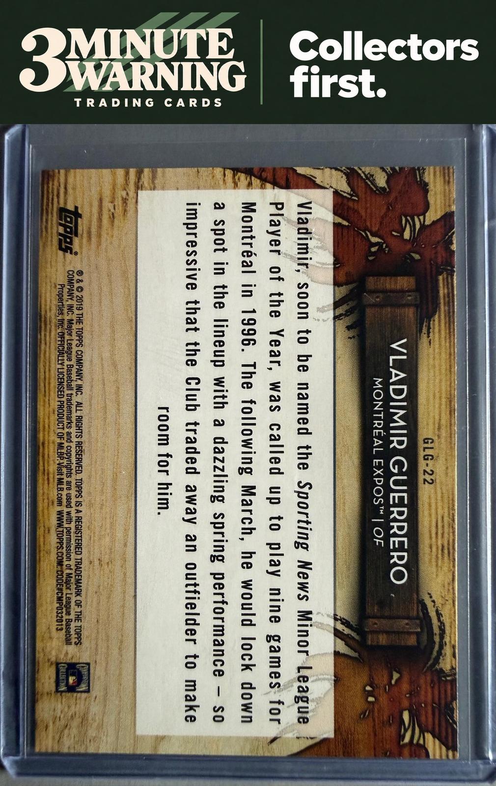 2019 Topps #GLG-22 Vladimir Guerrero Grapefruit League Greats