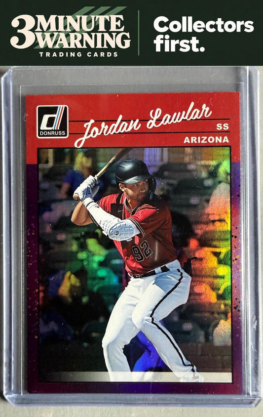 2023 Donruss #244 Jordan Lawlar Holo Purple