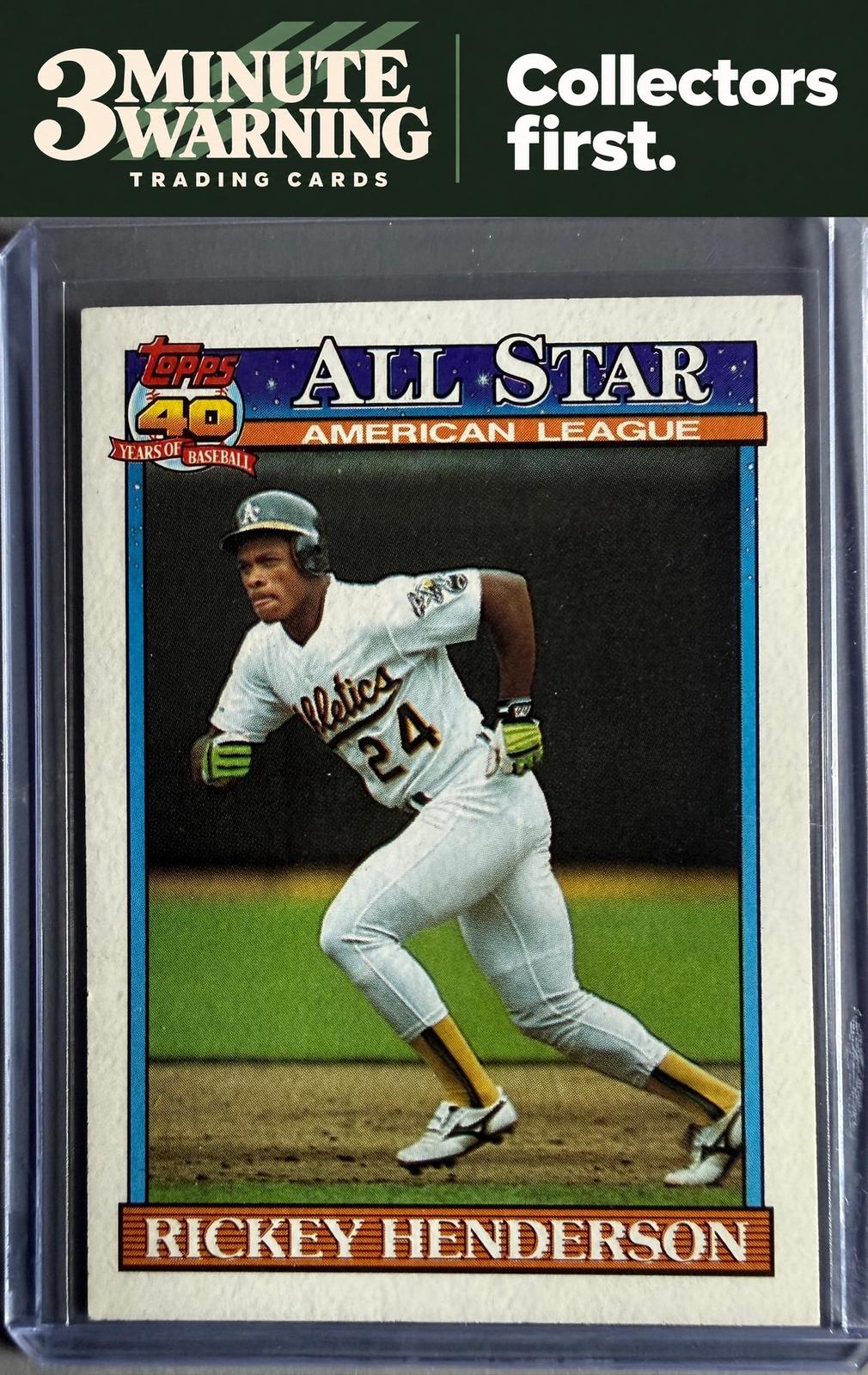 1991 Topps #391 Rickey Henderson