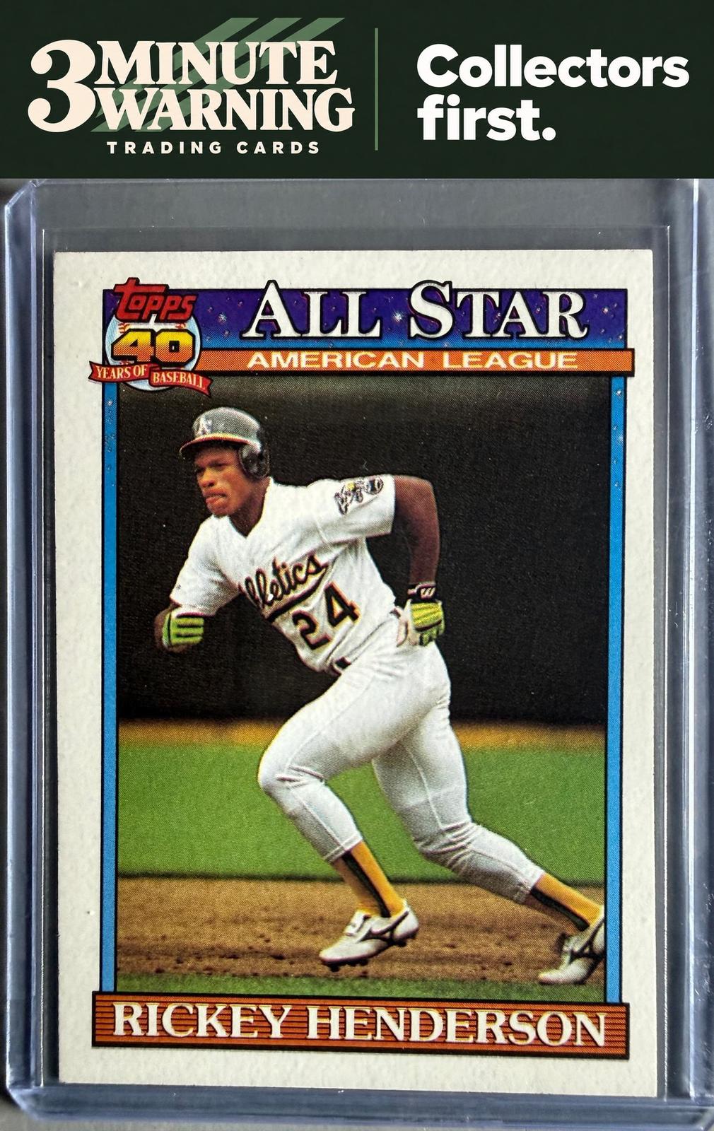 1991 Topps #391 Rickey Henderson