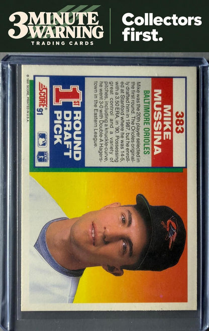 1991 Score #383 Mike Mussina