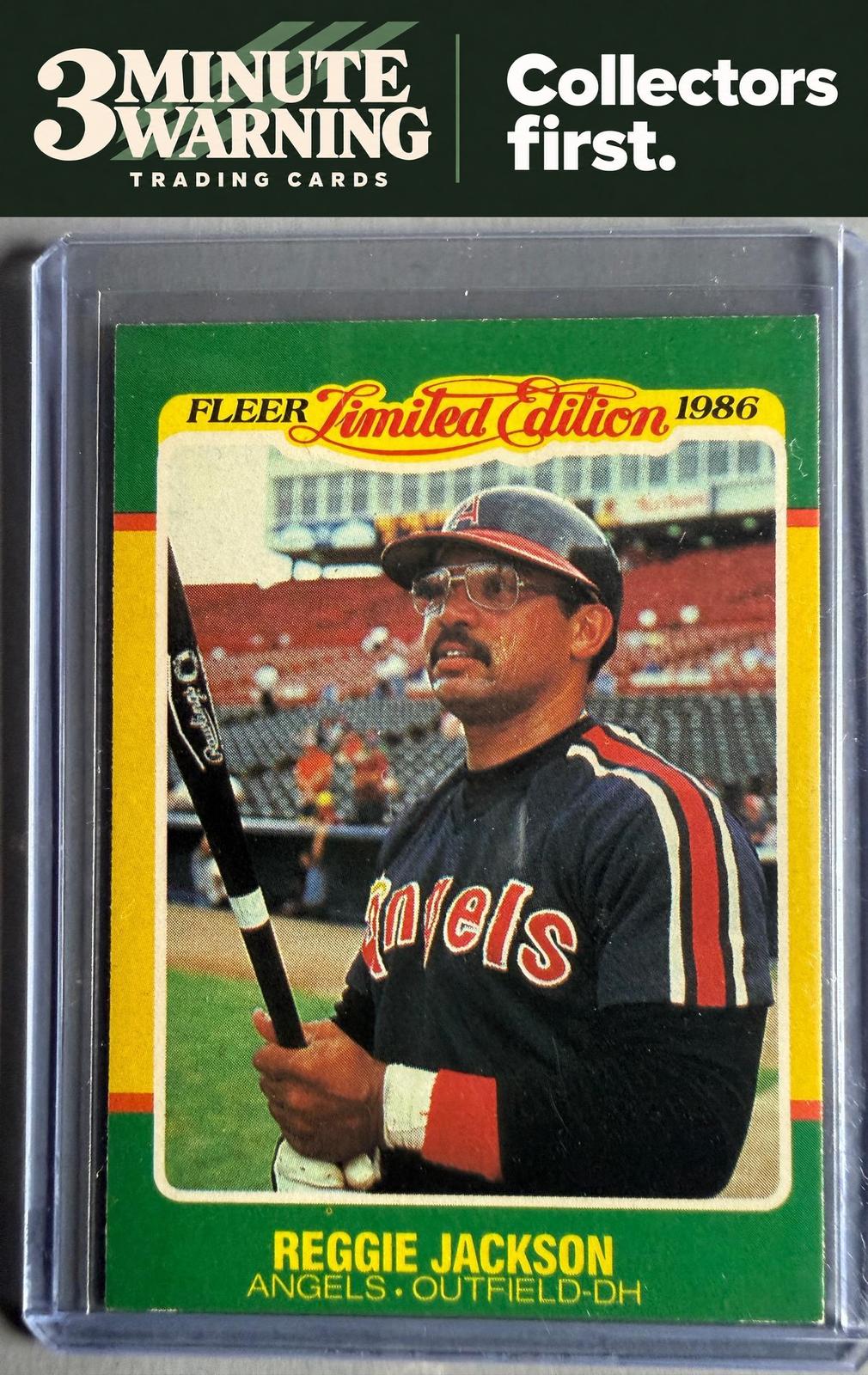 1986 Fleer Limited Edition #26 Reggie Jackson